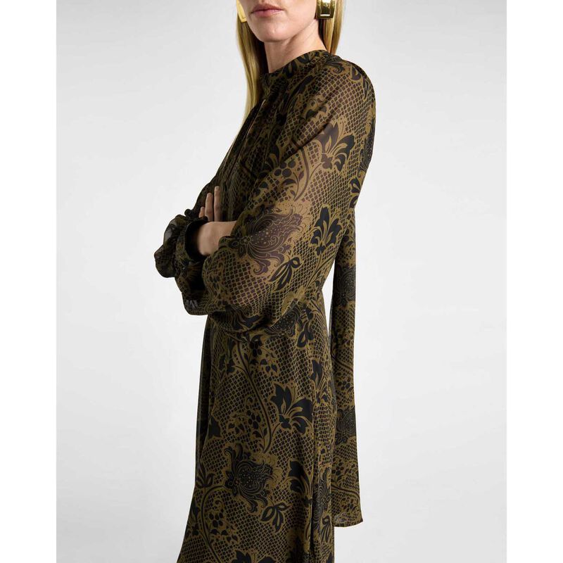 Cue Lattice Chintz Floral Midi Dress image number 2